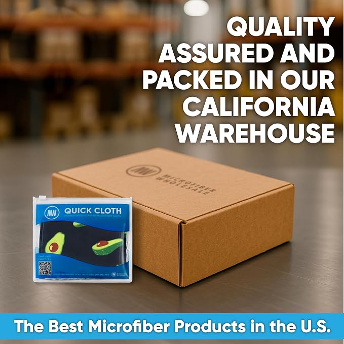 Microfiber Wholesale Quick Cloth Glasses Cleaning Cloths 8x8 Avocado 1-Pack | with Case | Double-Sided Lens Cleaner for Eyeglasses, Camera, Screens & Glass | Reusable Microfiber Glass Polishing Cloths - Image 7