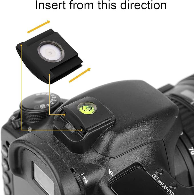 Hot Shoe Level, 4Pack ChromLives Shoe Bubble Level Camera Hot Shoe Cover 2 Axis Bubble Spirit Level Compatible with DSLR Film Camera Canon Nikon Olympus,Combo Pack - 2 Axis and 1 Axis - Image 2