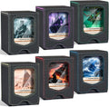 Fabmaker 6 Pack Deck Box Compatible with MTG Commander,Comman-der Deck Box | Magnetic Trading Card Storage Box with Commander, Fits 100 Double-Sleeved Cards, Card Box Compatible with Magic the Gathering by Fabmaker