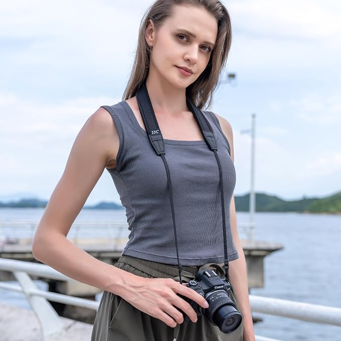 Soft Camera Shoulder Neck Strap with Thinner Lanyard for Canon R50 R50 V R50V R100 R10 R6V R5 R6 Mark III II V R50V R7 R8 M50 Mark II Xhalf ZV-E10 II ZVE10 II ZV-E1 Lumix L10 S1IIE S9 & Compact Camera - Image 8
