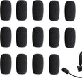 14-Pack Lavalier Microphone Foam Covers – 1.4" Windshields for Wireless Lapel Mics – Noise-Reducing Windscreens for Interviews, Podcasting, Vlogging, Video Recording by WUGEUSCH