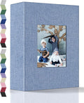popotop Photo Album 4x6-100 Photos Photo Books with 100 Vertical Pockets,Linen Cover Albums for Family Wedding Anniversary Baby Vacation Pictures by Popotop