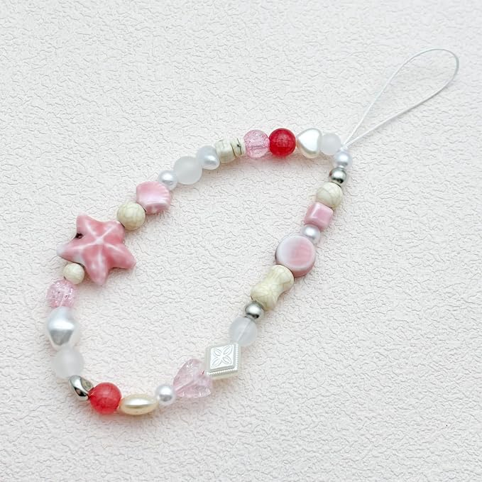 Beaded Camera Wrist Strap Cute Digital Camera Charm Lanyard Phone Chain Keychain Beaded Phone Lanyard Bag Charm - Image 7