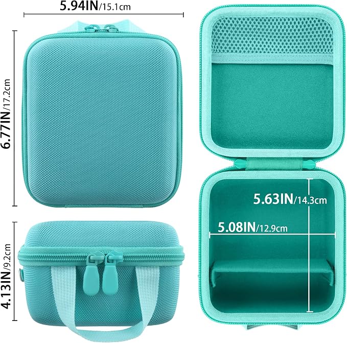 Case for KODAK PIXPRO AZ653/AZ401/AZ405/AZ425/AZ528 Digital Camera | Protective Storage Box, Portable Carrying Box, Smooth Zipper, Travel-ready, Shoulder Strap Covenient to Carry, Mint Green - Image 6