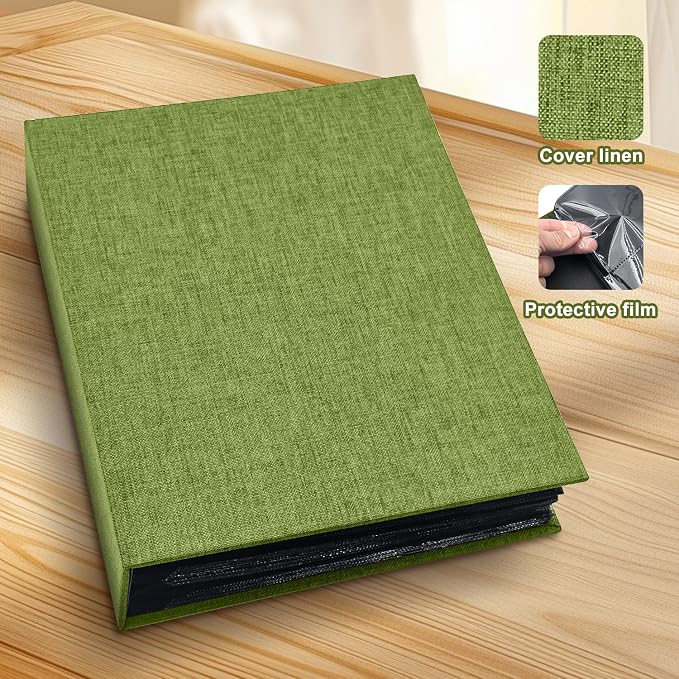 Photo Album 4x6 200 Pockets for Wedding Gifts,Linen Hardcover Picture Albums for Family Anniversary Baby Vacation Pictures - Image 2
