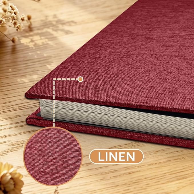 Large Photo Album Self Adhesive Scrapbook Album for 4x6 5x7 8x10 Pictures DIY Photo Book for Wedding, Anniversary, Christmas, Baby Shower, Ideal for Preserving Precious Moments - Image 4