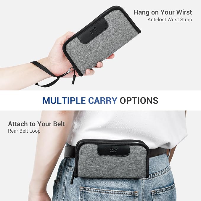 JJC Portable 120 Film Canister Pouch, Compact Film Carrying Case Storage Bag for 5 Rolls of 120 Medium-Format film, Compact Film Cassette Holder Container Storage Box with Belt Loop and Strap (No Film - Image 5