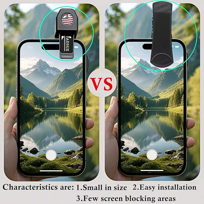 52mm CPL Polarizing Filter Clip-on Lens Kit for iPhone 17, 16, 15, 13, 12, Samsung and Android Phones, with Lens Cap, Filter Case, Cleaning Cloth - Image 7