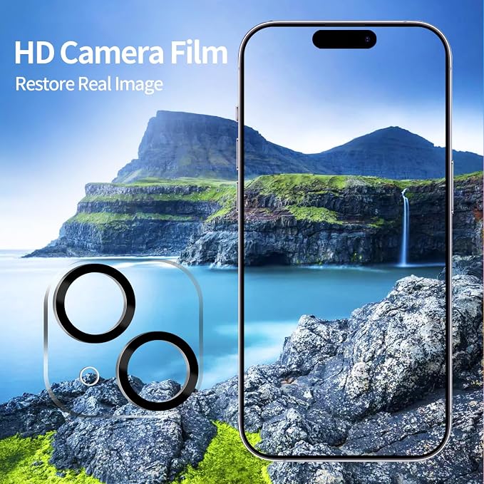 PEHAEL for iPhone 15 Plus Privacy Screen Protector+Camera Lens Protector | Installation kits, Anti-Spy Private, Anti-Scratch, 9H Tempered Glass, Case Friendly, 2+2 Pack, [6.7 inch] - Image 5