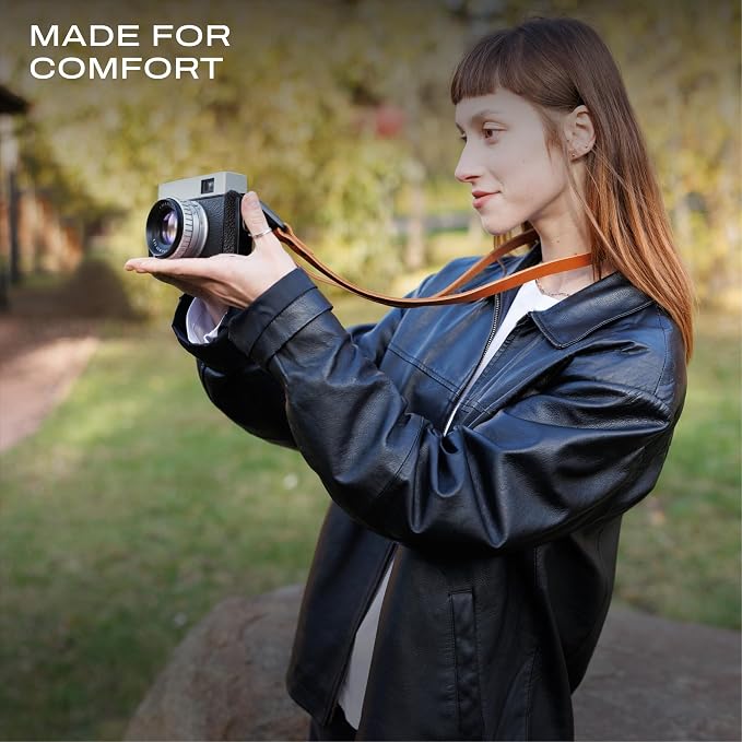 Slim Leather Camera Strap with Quick Release, Neck, Shoulder Strap - Image 5