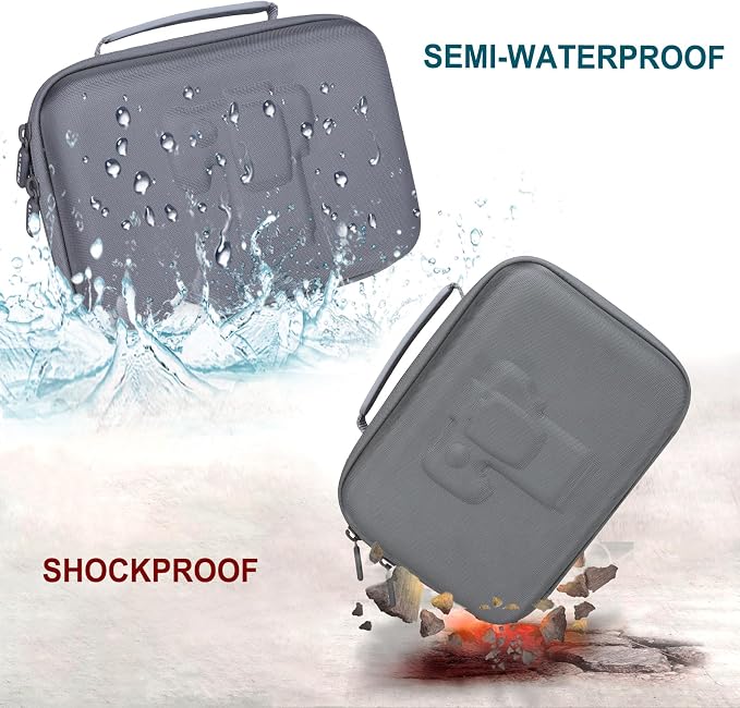 Small Camera Case Bag for Canon EOS Rebel T7/R50//R100 DSLR Camera Gray | Hard Carrying Travel Case for Canon EOS Rebel T7/R50//R100/R6 Mark II/R8/R6 Mark III/R50 V/T6/R10/R5 Mark II DSLR SLR Camera - Image 5