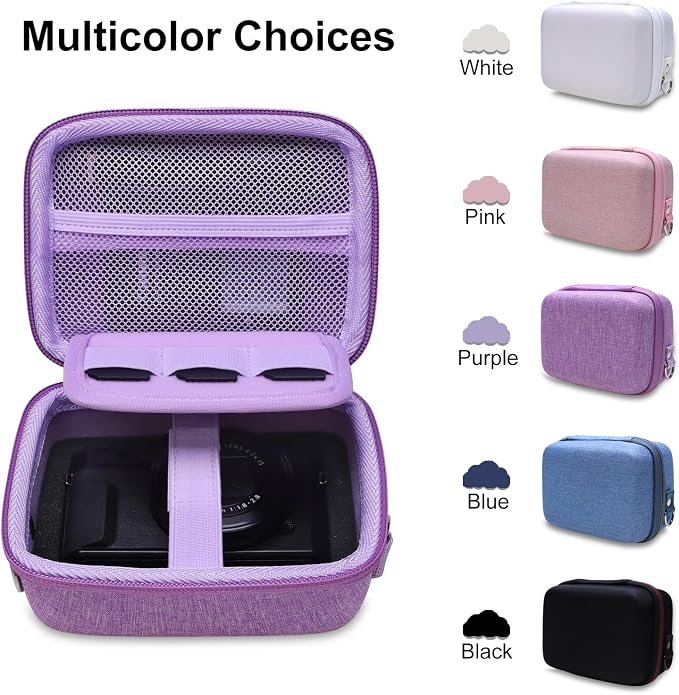 Camera Case Bag Compatible with Canon PowerShot G7 X Mark III, Mark II, SX740 HS, Sony ZV-1, KODAK PIXPRO WPZ2 Digital 4K Vlogging Camera, Point and Shoot 4K Video Camera Bag, Purple (Case Only) - Image 6