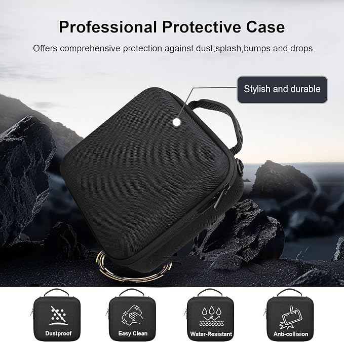 RAIALL Case for Sony Alpha ZV-E10/a6000/a6400/a6700/7 II IV Camera, Black | for a6100/a6600/ZV-E10 II/ZV E1 Mirrorless Digital Camera and Lens, Hard Travel Bag with a Shoulder Strap and 3 Dividers - Image 6