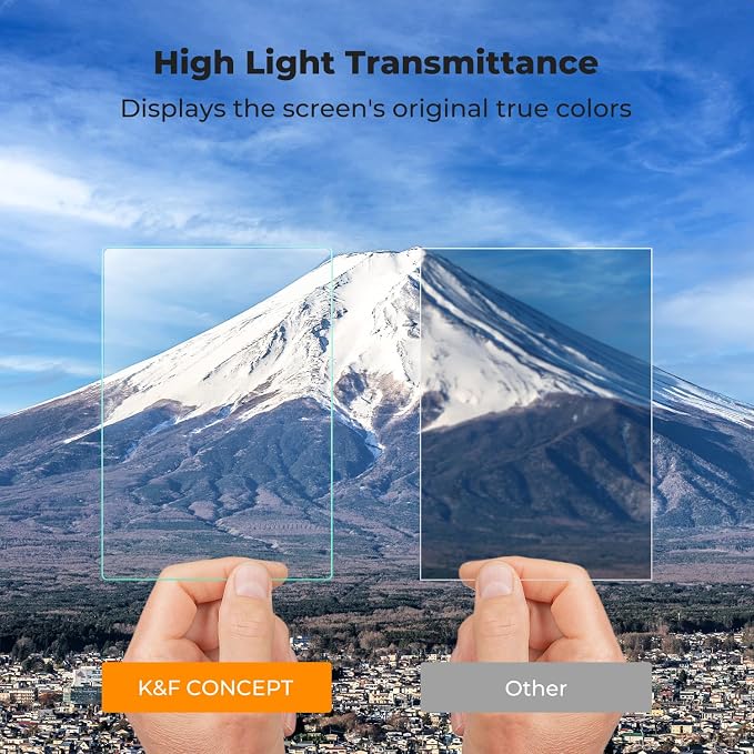 K&F CONCEPT 3 Pack Camera Screen Protector Compatible with Canon G7X II | Ultra Clear Tempered Glass Screen Protector Anti Scratch Bubble Free Ultra Resistant PF06 - Image 3