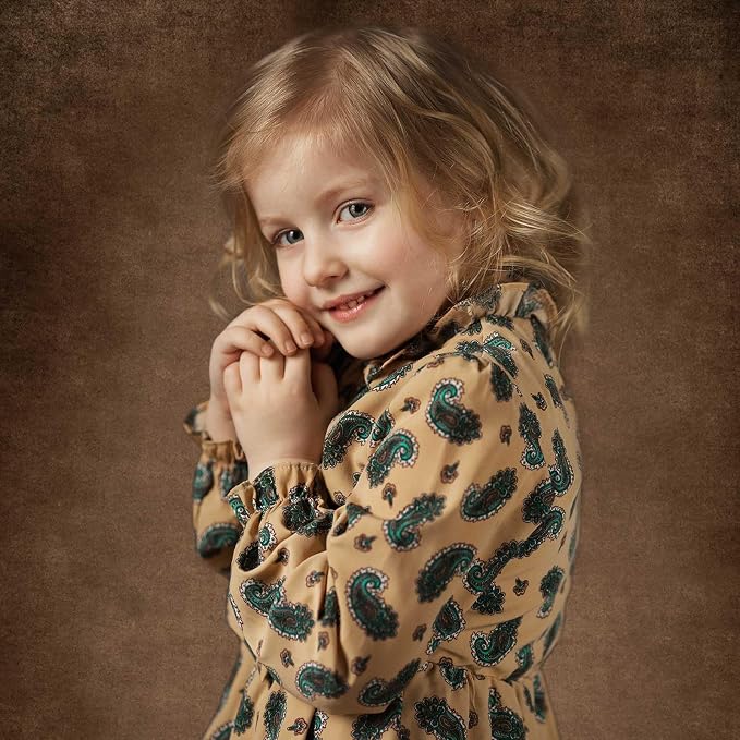 Brown Photography Backdrops for Photoshoot, Abstract Fabric 5x7ft | Vintage Studio Photo Backgrounds, Non Reflective, Easy to Use, for Portrait, Headshot, Product - Image 3