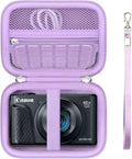 Carrying Case for Canon PowerShot SX740 HS, SX730 HS Camera, Purple | SX720 HS, SX620 HS, G7 X Mark III, G7 X Mark II Digital Camera, Storage Holder Travel Bag with Mesh Pocket for Battery Pack by Supmay
