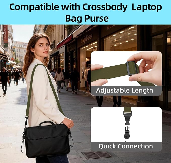 Adjustable Shoulder Strap, iPad Strap Nylon Neck Lanyard | for iPad/Samsung Tablet Case,Camera Binocular Crossbody Laptop Luggage Bag - Image 7