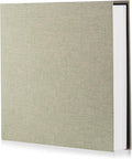 Photo Album Self Adhesive Scrapbook Album for 4×6 Pictures DIY Magnetic Linen Cover Album 15 Sheets/30 Blank Pages for Family Wedding, Birthday, Christmas, Anniversary (Grass Green) by HenPisen