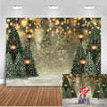 Mocsicka 10x8ft Winter Snowflake Christmas Tree Backdrop Christmas Glitter Bokeh Newborn Baby Shower Birthday Photo Backdrops Xmas Pine Tree Party Decors Photography Background by Mocsicka