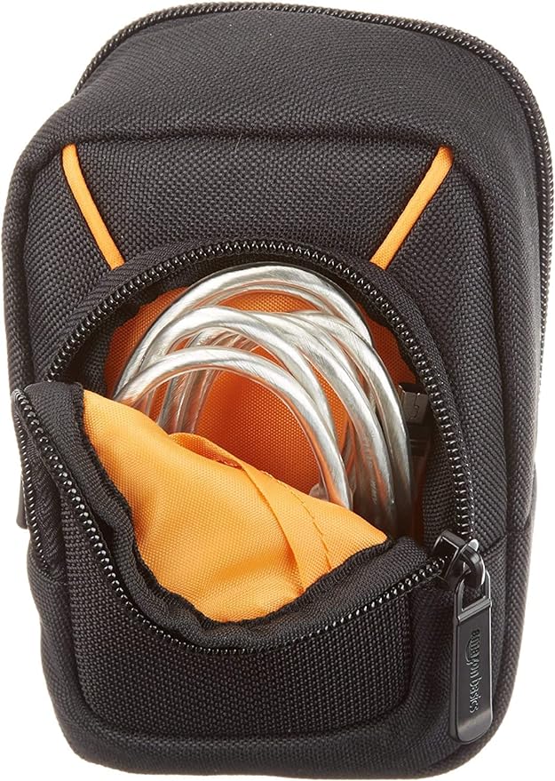 Amazon Basics Large Point and Shoot Padded Camera Case with Adjustable Shoulder Strap, Belt Loop, Interior Dimension 5.2 x 3.2 x 1 inches, Black - Image 2