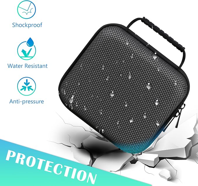 BOVKE Carrying Case for Fujifilm INSTAX Wide EVO 2-in-1 Instant Film Camera and Printer, Wide EVO Instant Camera Storage Bag Holder with Mesh Pocket for Film Filters, Cables, Film Packs, Black - Image 6