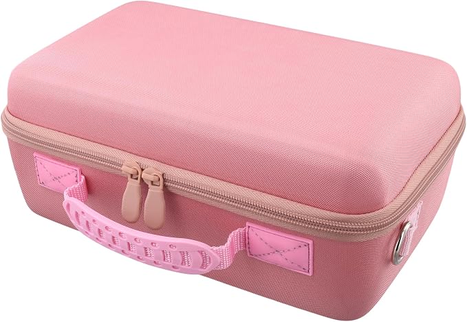 Hard Case for Canon EOS Rebel T7/T100/R50/R100 DSLR Camera with Lens | Fits for Canon T7/T100/R50/R100/R5/R6 V//R6 Mark II DSLR Camera and Lens, With Shoulder Strap, Protective Case, Pink - Image 7
