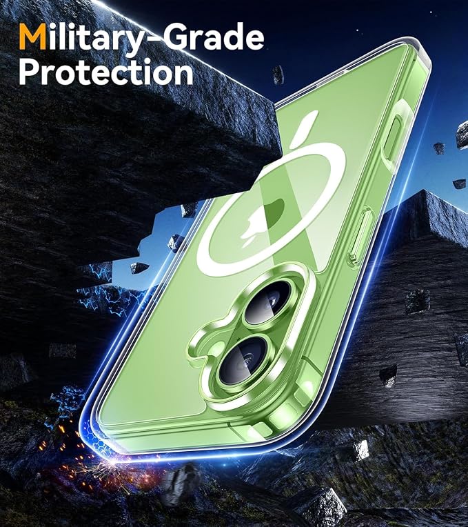 for iPhone 17 Case Clear,Magnetic iPhone17 Case with Screen Protector & Camera Protector [Compatible with MagSafe], Shockproof TPU Cover for iPhone 17-Transparent - Image 6