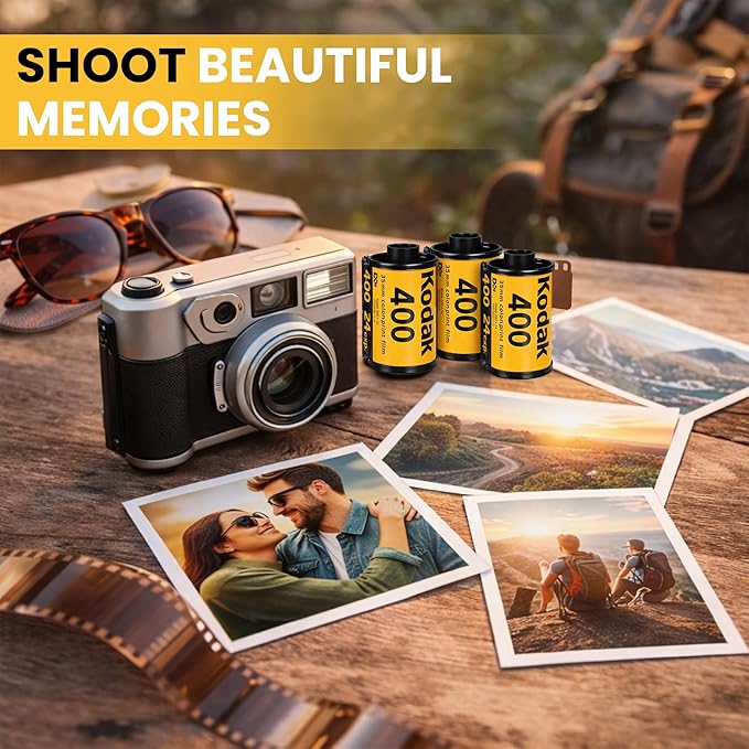 Kodak Gold 200 35mm Film Roll 24 Exp 3 Rolls with Sturdy Tiger Storage Case - Image 5