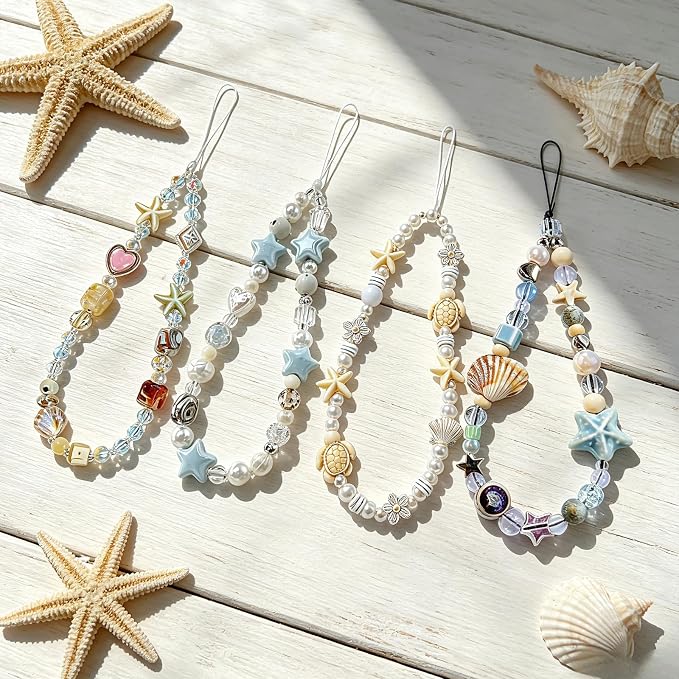 Beaded Camera Wrist Strap Cute Digital Camera Charm Lanyard, Phone Wristlet Charms, Beaded Camera Chain for Bag - Image 4