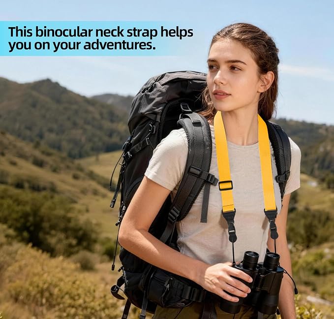 3 Pack Adjustable Shoulder Strap, iPad Strap Nylon Neck Lanyard (Yellow) - Image 5