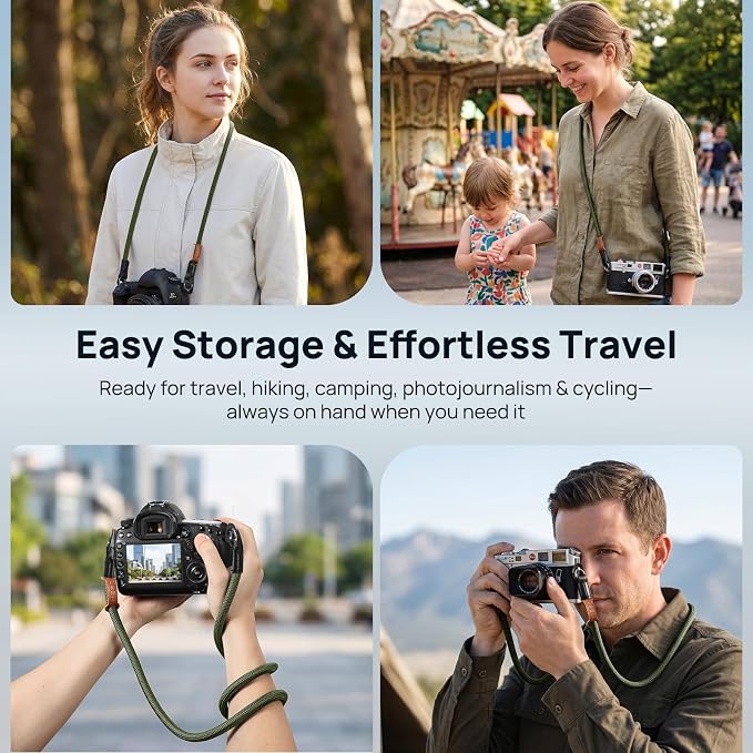 MoKo Camera Strap, 100cm Neck & Shoulder Rope Camera Straps for Photographers, for Canon Sony Nikon Fuji DSLR - Image 7
