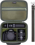 Small Camera Case Bag for Canon EOS Rebel T7/R50//R100 DSLR Camera Green | Hard Carrying Travel Case for Canon EOS Rebel T7/R50//R100/R6 Mark II/R8/R6 Mark III/R50 V/T6/R10/R5 Mark II DSLR SLR Camera by LTGEM