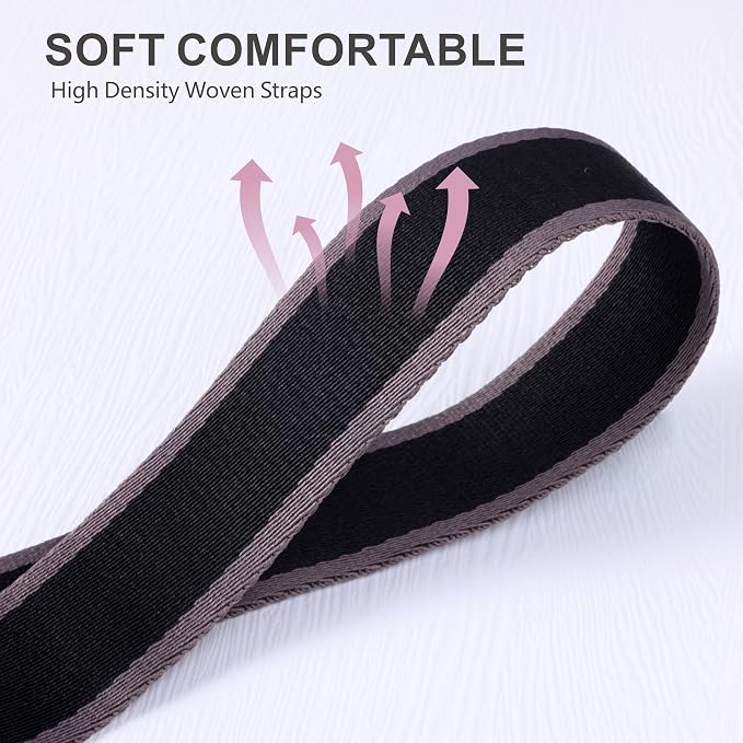 Padwa Lifestyle Adjustable Camera Strap - 1.5" Full Grain Leather Ends Camera Straps for Photographers, Adjustable Neck Shoulder & Crossbody Cotton Strap Quick Release for Cameras and Binoculars - Image 4