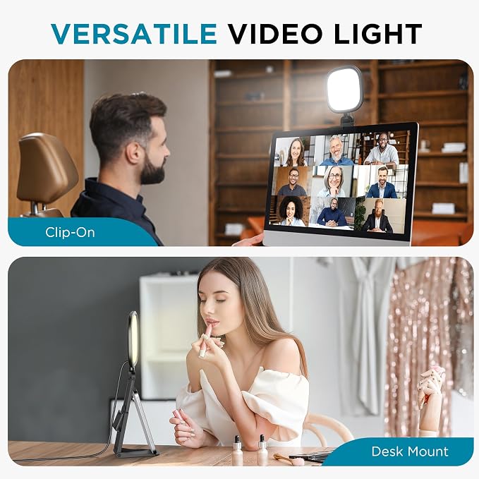 InnoGear Ring Light with Stand for Desk Computer Selfie 120 LED 50 Modes | LED Lights for Video Conference, Clip On, Portable, 5 Color Modes, Adjustable, Monitor, Laptop, Easy to Attach, Recording - Image 6