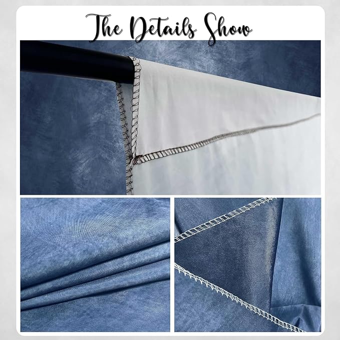 Abstract Photography Backdrop for Photoshoot, 8x14ft,Blue,No Stand | Professional,Polyester Fabric,Roller Pocket on Top,Vintage Portrait Photo Props Booth Background,Photoshoot Studio - Image 6