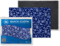 Microfiber Wholesale Quick Cloth Glasses Cleaning Cloths 5x7 Paisley Blue | 2-Pack with Case | Double-Sided Lens Cleaner for Eyeglasses, Camera, Screens | Reusable Microfiber Glass Polishing Cloth by MicrofiberWholesale