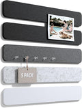 Fluxynara 13" x 2" Felt Wall Panels, Concrete Echo | 5-Pack Includes 35 Push Pins and Adhesive Tabs for Photos, Notes and Decor in Bedroom Doors, Home Office or Studios by FLUXYNARA