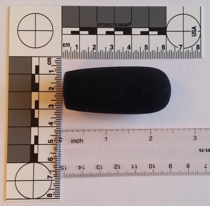 CA945 foam microphone windscreens (microphone covers) (2-pack) for use mini-shotgun mics, larger headsets and desktop microphones - Image 2
