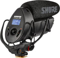Shure VP83F LensHopper Camera-Mounted Condenser Shotgun Microphone with Integrated Digital Flash Recording - Windscreen, Superior RF Immunity, Backlit LCD, 5-Position Joystick, Rycote Lyre Shock Mount by Shure