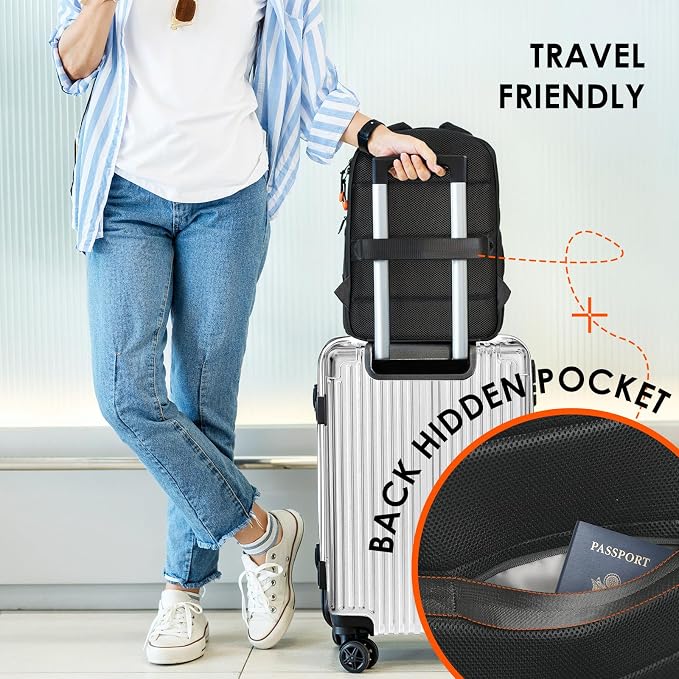 TARION Camera Backpack for Photographers Compact 15L, TB04 Black | 15 Inch Laptop Compartment, Side Access Quick Draw, Anti-theft Hidden Pocket, Tripod Holder, Rain Cover, Travel-Friendly - Image 7