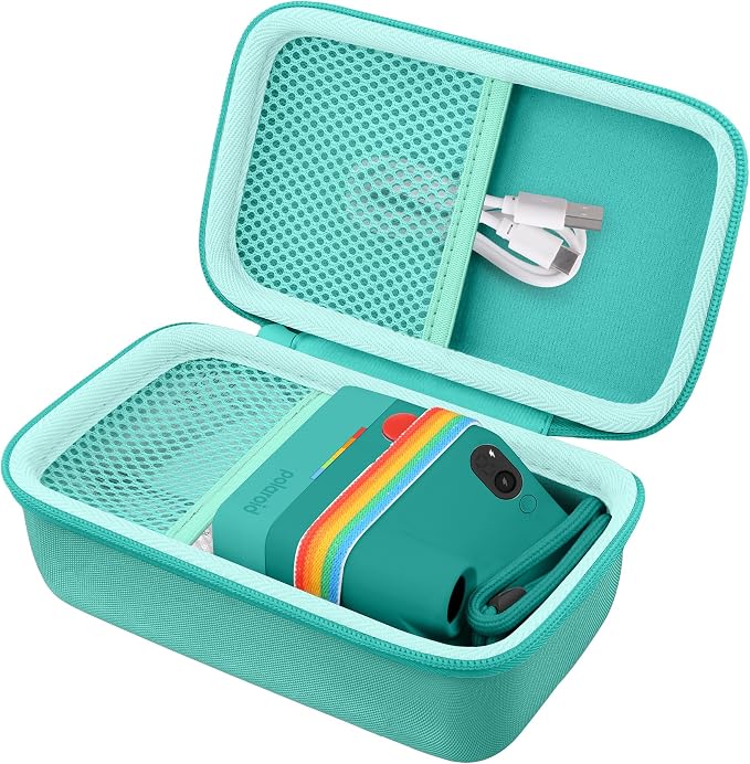 khanka Case for Polaroid Go Generation 3 Mini Instant Camera,Mint Green | Fits for Polaroid Go Generation 2(6282),Accessory Storage Pocket, Travel-Ready Portable Storage,Case Only by khanka