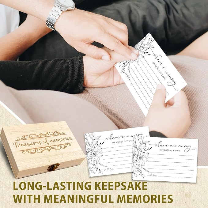 Share A Memory Card for Celebration Of Life - 50 Pcs Memorial Cards, Memory Box for Graduation Wedding, Funeral Keepsake for Celebration Of Life Decorations -A10 - Image 6