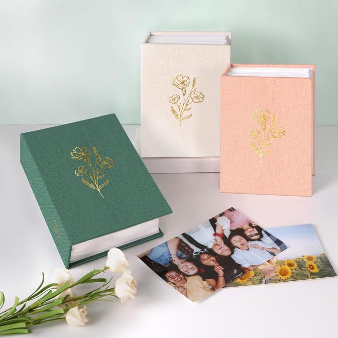 Holoary Photo Album 4x6 100 Photos, 100 Pockets 4”x6” Picture Album, Linen Fabric Cover Picture Book for Photos, 4x6 Photo Albums for Family Weddings Travel Memories(Beige) - Image 7