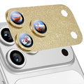 Uyiton for iPhone 17 Pro Camera Lens Protector - Metal Camera Protector | Not Easy to Break, Strong Adsorption, Case-Friendly, Metal 9H Sapphire Glass Rear Camera Screen Cover, Glitter Gold by Uyiton