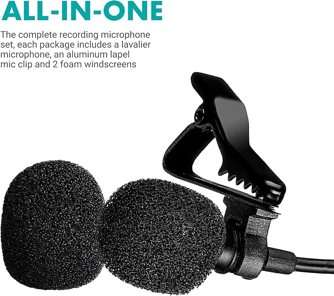 Movo M1 USB Lavalier Lapel Clip-on Omnidirectional Computer Microphone for Laptop, PC and Mac, Perfect Podcasting, Gaming, Streaming and Desktop Mic (20-Foot Cord) - Image 6