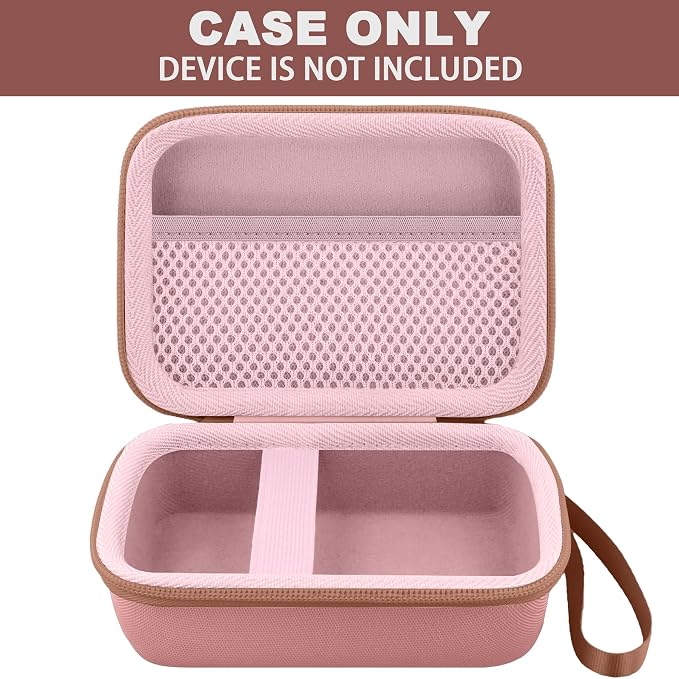 Hard Travel Case for Fujifilm Instax Mini Link+ & Link 3/2 Printer | Shockproof, With Handle, Hard Shell Exterior, Storage Compartment, Portable Carrying Box, Soft Pink Case - Image 3