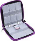 Eco-Fused Memory Card Case - Fits up to 44x SD, SDHC, Micro SD, Mini SD and 4X CF - Holder with 44 Slots (Purple / 44 Slots - 1 Pack) by Eco-Fused