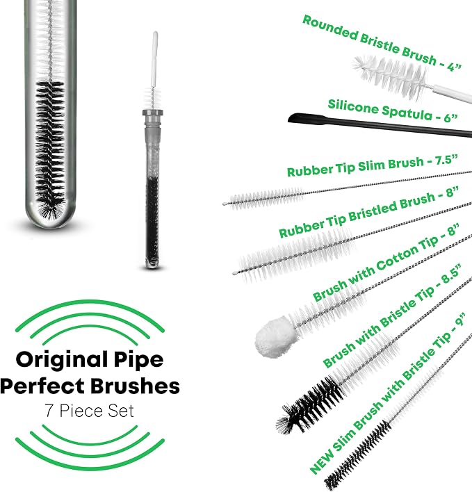 Pipe Perfect Original Cleaning Brush Set – Multi-Size Detail Brushes for Glass, Bottle, Tube & Narrow Openings | Deep Cleaning Kit for Hard-to-Reach Areas | Durable Reusable (Original Pack) - Image 3
