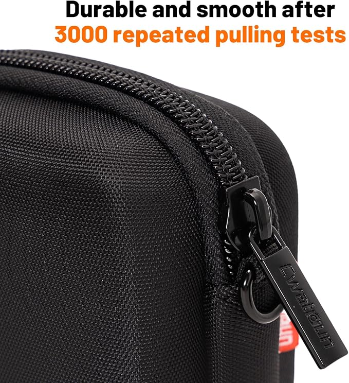 Cwatcun Camera Case, Compact Pouch with Shoulder Strap for Digital Camera | Hard shell with 90° reinforced corners, drop-tested from 5.5ft, Waterresistant,fits small digital cameras - Image 8