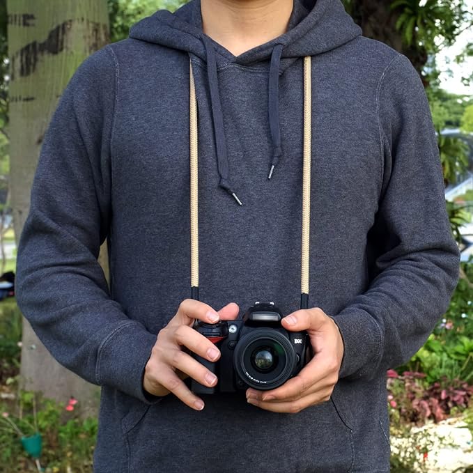 Vintage Camera Neck Strap,Nylon Rope Camera Shoulder Straps for Photographers Film DSLR - Image 4